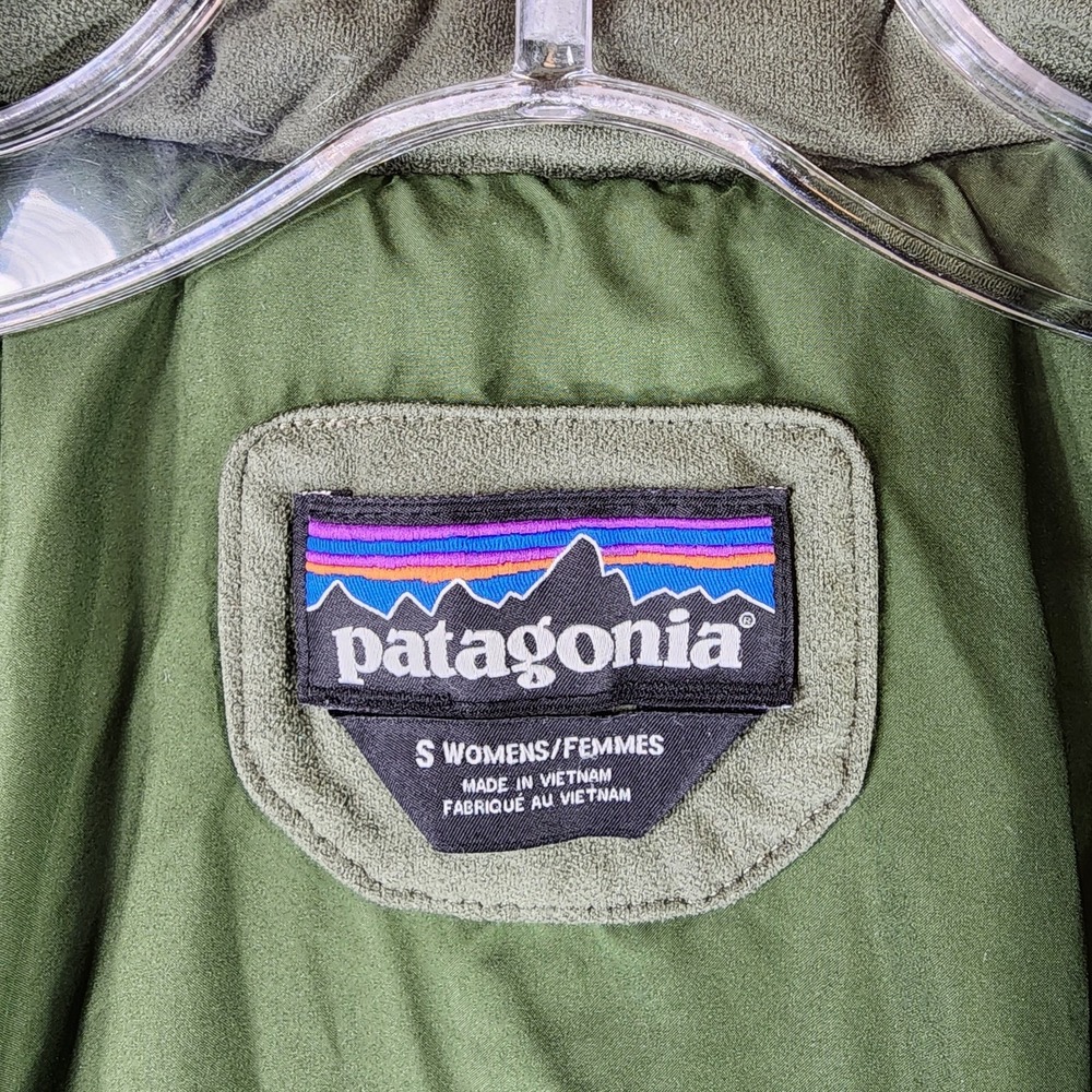 Patagonia Radalie Parka Jacket Womens S Olive Insulated Quilted Puffer Coat - Picture 13 of 14